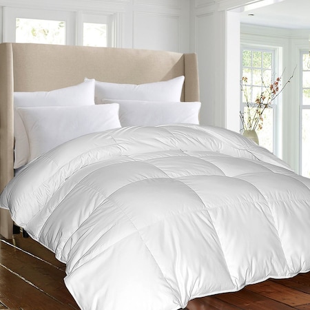 Hotel Grand 1000 TC Egyptian Cotton Down Alternatiive Comforter, White, Full/Queen 124005
